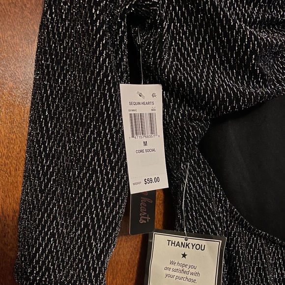 sparkly dress with back neckline and long sleeves✨ - Picture 3 of 4